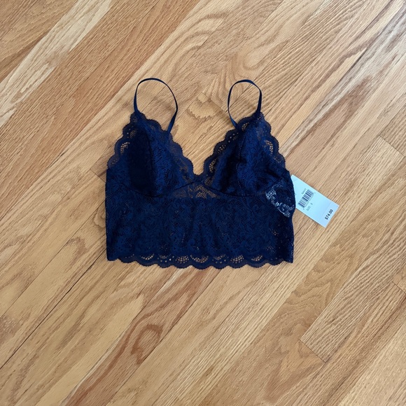 Hanky Panky navy lace bralette